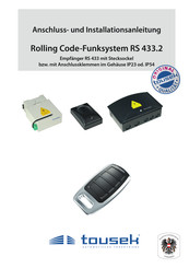 tousek RS 433-TXR-2 Anschluss Und Installationsanleitung