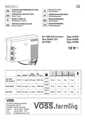 VOSS.farming AV 6700 Originalbetriebsanleitung