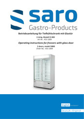 Saro 453-1009 Betriebsanleitung