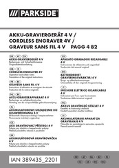 Parkside 389435 2201 Bedienungs- Und Sicherheitshinweise Originalbetriebsanleitung