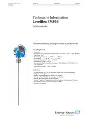 Endress+Hauser Levelflex FMP53 Technische Information