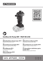 Parkside PALP 20-Li B2 Originalbetriebsanleitung