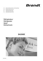 Brandt SA2363E Bedienungsanleitung