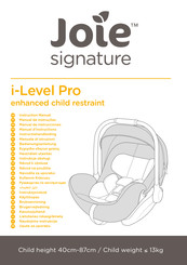 Joie Signature i-Level Pro Bedienungsanleitung