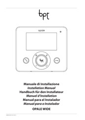 Bpt OPALE WIDE Handbuch Für Den Installateur