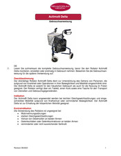 Rehaforum medical Actimo Delta Gebrauchsanweisung
