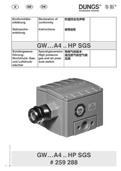 Dungs GW A4 HP Serie Gebrauchsanleitung