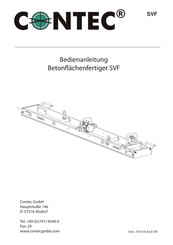 Contec SVF Aufbau- Und Bedienanleitung