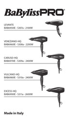 BaByliss PRO CARUSO-HQ BAB6970WIE Bedienungsanleitung
