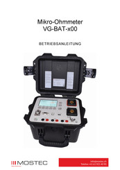 Mostec VG-BAT- 00 Serie Betriebsanleitung