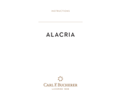 Carl F. Bucherer CFB 1852 Bedienungsanleitung