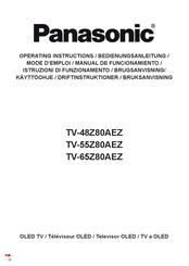 Panasonic TV-65Z80AEZ Bedienungsanleitung