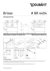 Duravit Brioso BR4404021021 Montageanleitung