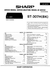 Sharp ST-307H Serviceanleitung