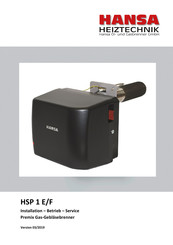 Hansa HSP 1 E Installation