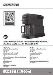 Parkside PKMA 20-Li A1 Kurzanleitung
