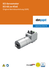 ebm-papst ECI-63.60-K5E-48 Originalbetriebsanleitung