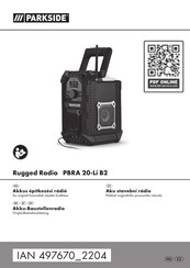 Parkside PBRA 20-Li B2 Originalbetriebsanleitung