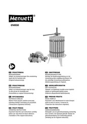 Menuett 014930 Bedienungsanleitung
