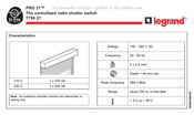 Legrand PRO 21 7756 27 Bedienungsanleitung