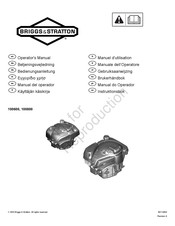 Briggs & Stratton 100800 Bedienungsanleitung