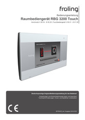 Froling RBG 3200 Touch Bedienungsanleitung