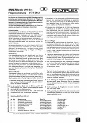 Multiplex MULTIlock UNI-Set Kurzanleitung