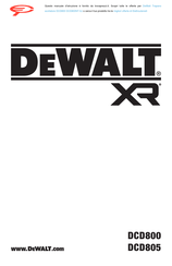 DeWalt DCD800NT-XJ Originalanweisung