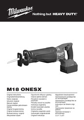 Milwaukee M18 ONESX-502X Originalbetriebsanleitung
