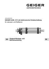GEIGER GJ5606 E11 Original-Montage- Und Betriebsanleitung