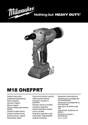 Milwaukee M18 ONEFPRT-0X Originalbetriebsanleitung