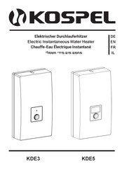 Kospel KDE5 Bedienungsanleitung