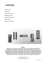 Cordivari Badge Horizontal Elektrisch Betriebsanleitung