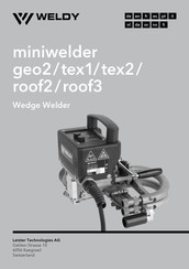 WELDY miniwelder roof3 Bedienungsanleitung