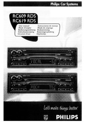 Philips RC609 RDS Bedienungsanleitung