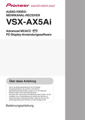 Pioneer VSX-AX5Ai Bedienungsanleitung