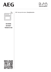 AEG BS7800B Benutzerinformation