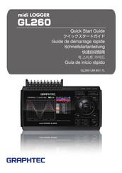 Graphtec midi LOGGER GL260 Schnellstartanleitung