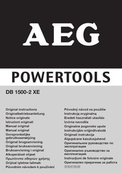 AEG DB 1500-2 XE Originalbetriebsanleitung