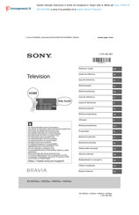 Sony BRAVIA KD-55X70 serie Referenz-Anleitung