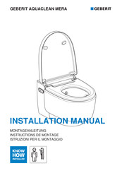 Geberit AQUACLEAN MERA Montageanleitung