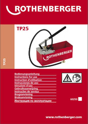 Rothenberger TP25 Bedienungsanleitung