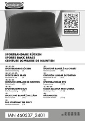Sensiplast 460537 2401 Gebrauchsanweisung