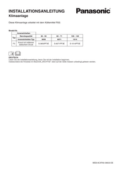 Panasonic S-3650PF3E Installationsanleitung