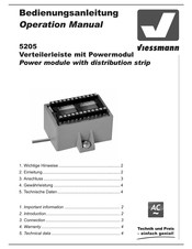 Viessmann 5205 Bedienungsanleitung
