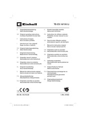 EINHELL TE-CS 18/150 Li Originalbetriebsanleitung