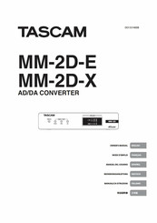 Tascam MM-2D-X Bedienungsanleitung