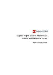 Hikmicro CHEETAH Serie Schnellstartanleitung