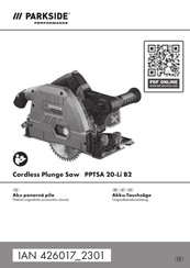 Parkside Performance 426017 2301 Originalbetriebsanleitung