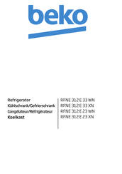 Beko RFNE 312 E 33 W Bedienungsanleitung